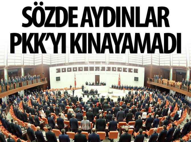 HDP yandaşı "sözde aydınlar" PKK'yı kınayamadı.
