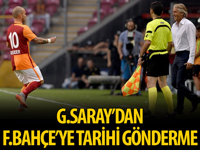 G.Saray'dan F.Bahçe'ye tarihi gönderme