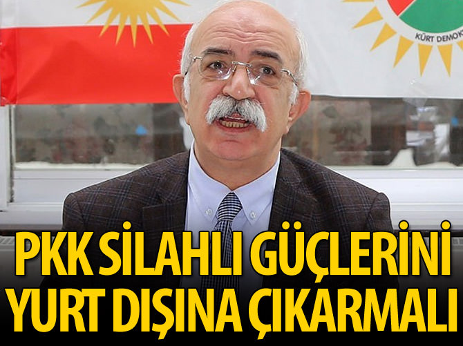 'PKK silahlı güçlerini yurt dışına çıkarmalı'