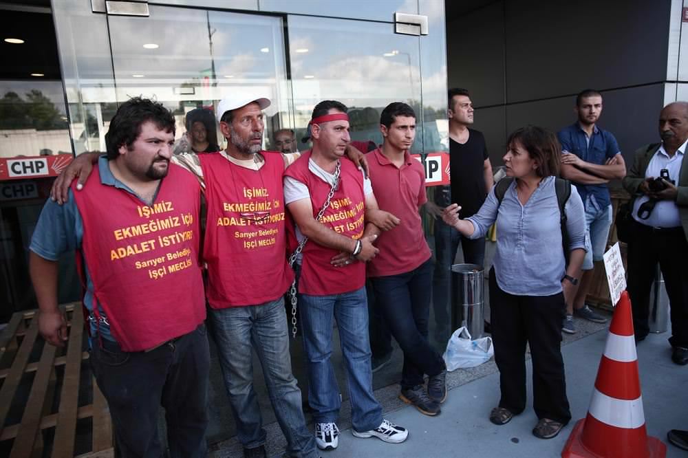 İstanbul'da işçiler CHP'li belediyeyi protesto etti - 3