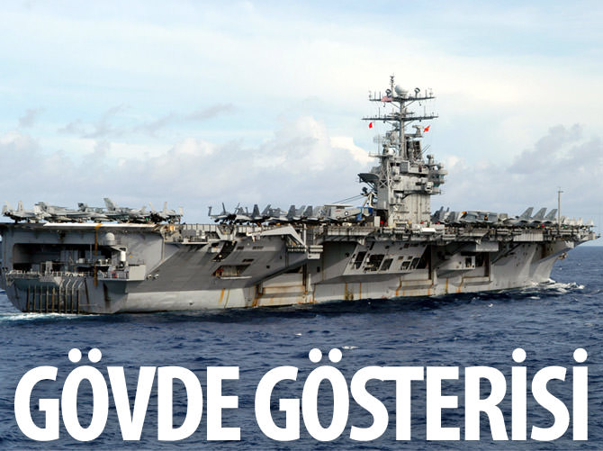 Çin donanmasından gövde gösterisi