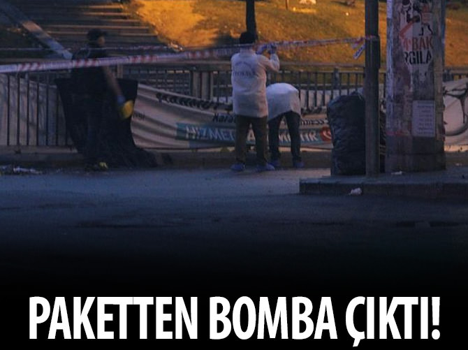 Şüpheli paketten bomba çıktı!