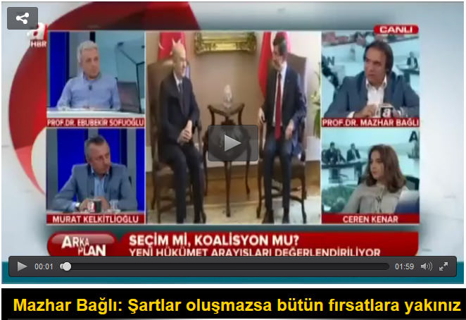 Mazhar Bağlı: Şartlar oluşmazsa bütün fırsatlara yakınız