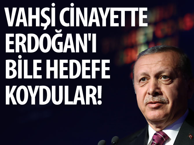 Vahşi cinayette Cumhurbaşkanı'nı bile hedefe koydular!