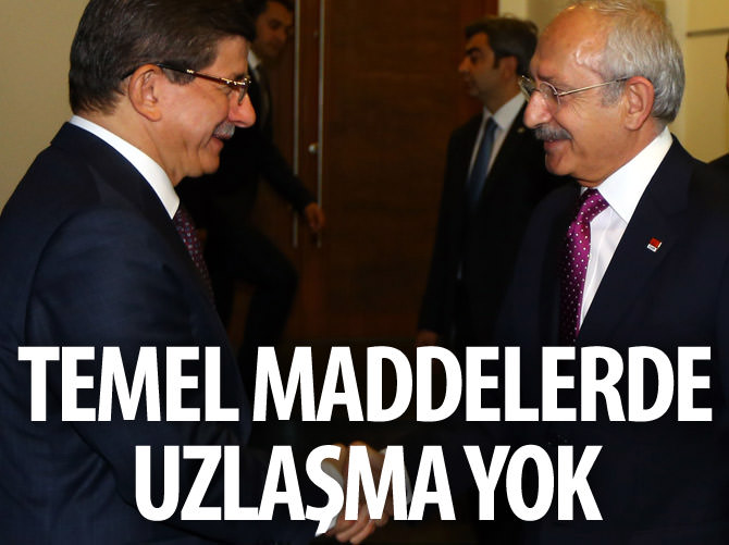 AK Parti ile CHP arasında temel maddelerde uzlaşma yok