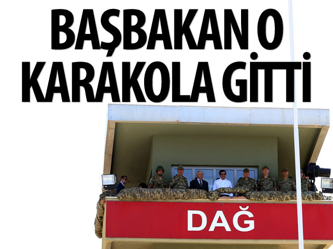 Davutoğlu Dağ Hudut Karakolu'nu ziyaret etti