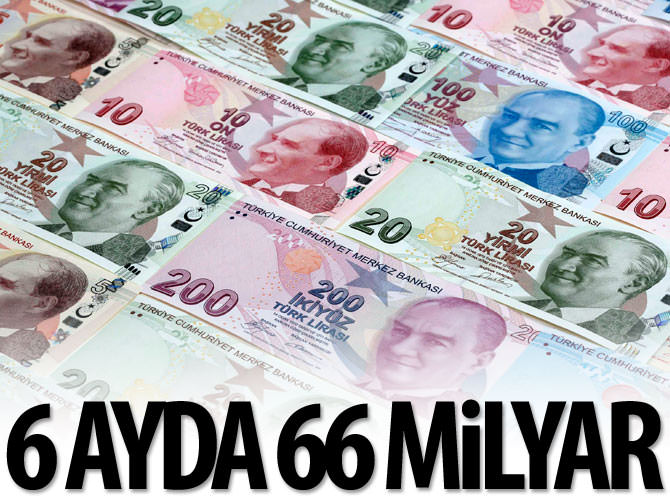 Türkiye 6 ayda 66 milyar lira biriktirdi