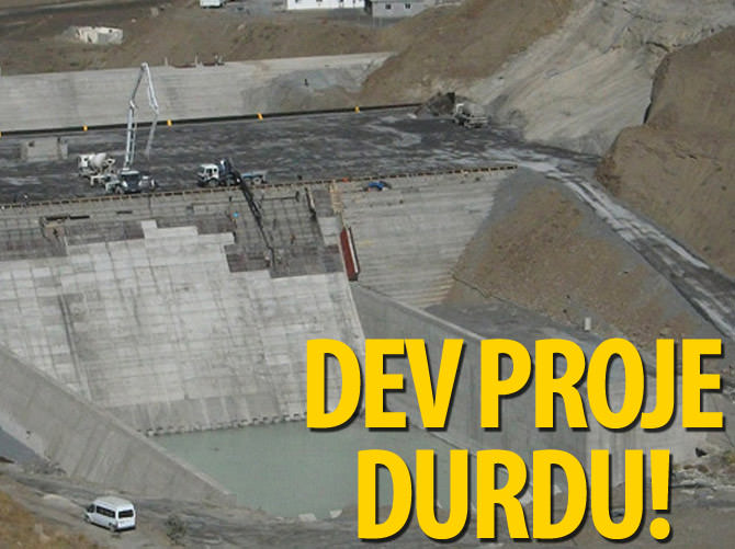 Silvan Barajı’nda inşaat durdu