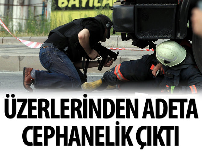 Teröristlerin üzerinden adeta cephanelik çıktı