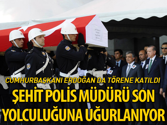 Şehit Polis Müdürü Çeken son yolculuğuna uğurlanıyor