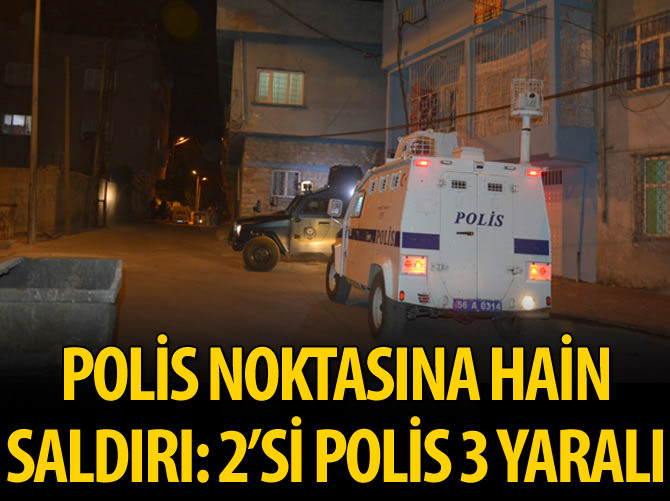 Bitlis'te polis noktasına saldırı: 2'si polis 3 yaralı