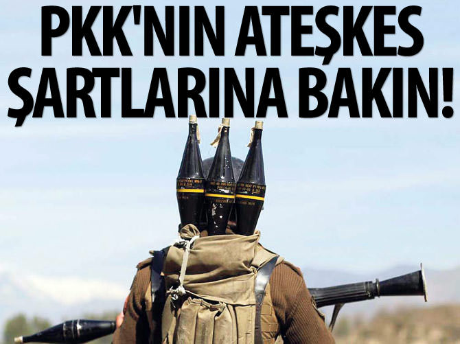 PKK'nın ateşkes şartlarına bakın!