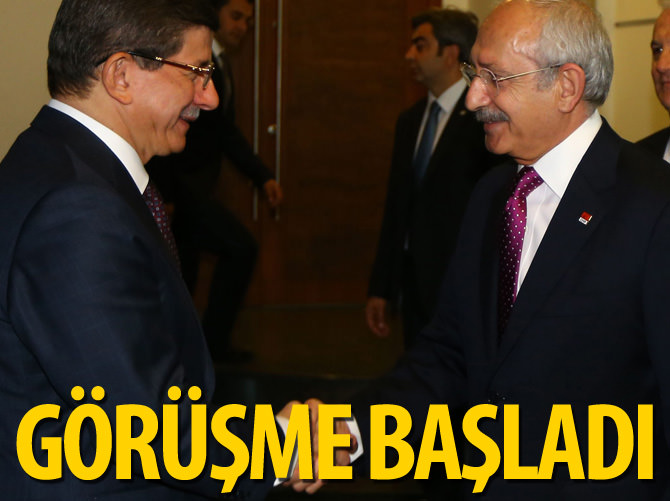Davutoğlu-Kılıçdaroğlu görüşmesi başladı