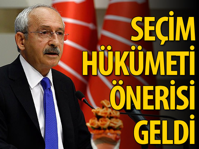 'Seçim hükümeti önerisi gelmiştir'
