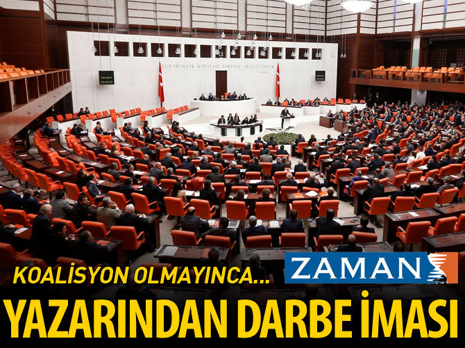 Zaman yazarından darbe iması!