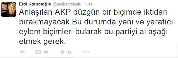 Skandal tweet: Yeni bir eylem biçimi bulup AKP'yi... - 1