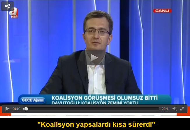 Burhanettin Duran: Koalisyon yapsalardı kısa sürerdi