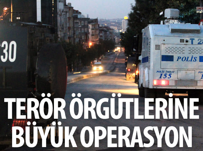 Terör örgütlerine operasyon: 34 gözaltı
