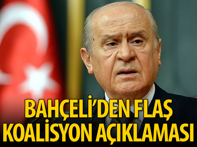 Bahçeli'den koalisyon açıklaması