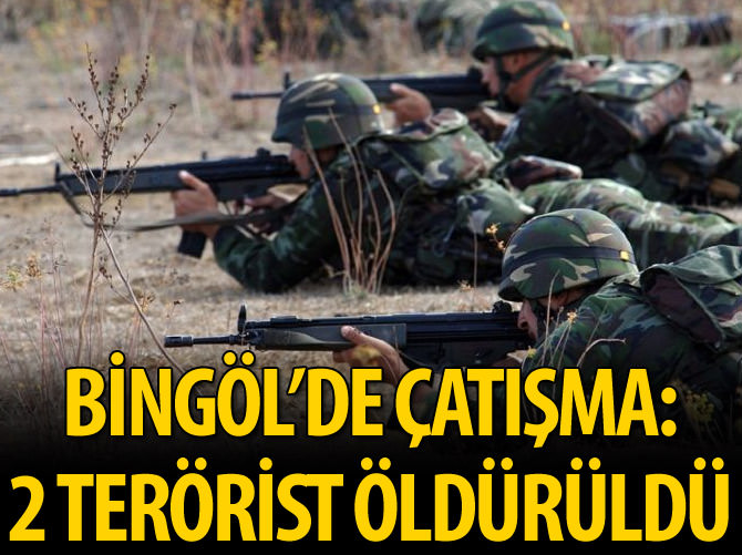 Bingöl'de çatışma 2 terörist öldürüldü!