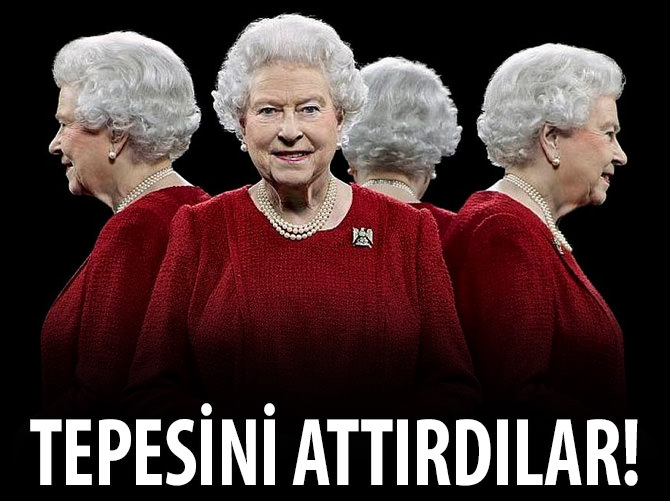 Paparaziler Kraliçe'nin tepesini attırdı!