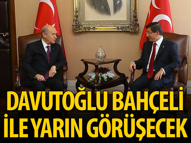 Başbakan Davutoğlu ile Bahçeli görüşecek