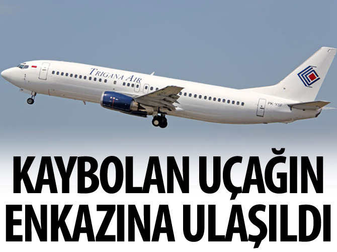 Endonezya'da kaybolan uçağın enkazına ulaşıldı