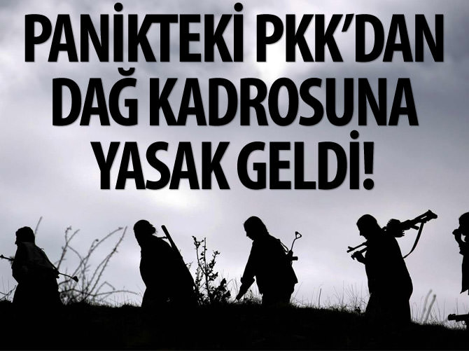 Panikteki PKK’dan dağ kadrosuna yasak geldi!