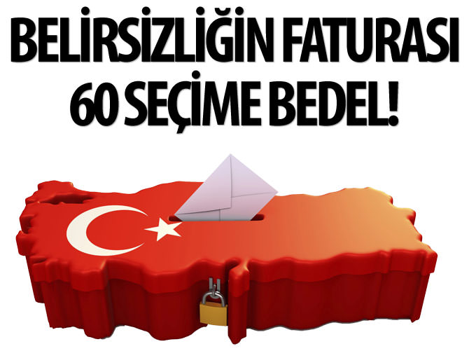 Belirsizliğin faturası 60 seçime bedel