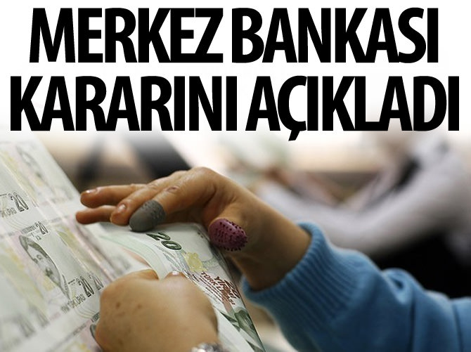 Merkez Bankası faiz kararını açıkladı