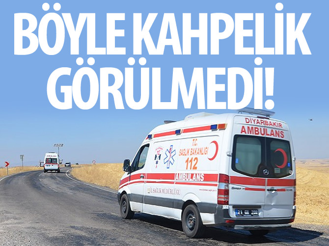Terör örgütü yandaşları ambulans yağmaladı