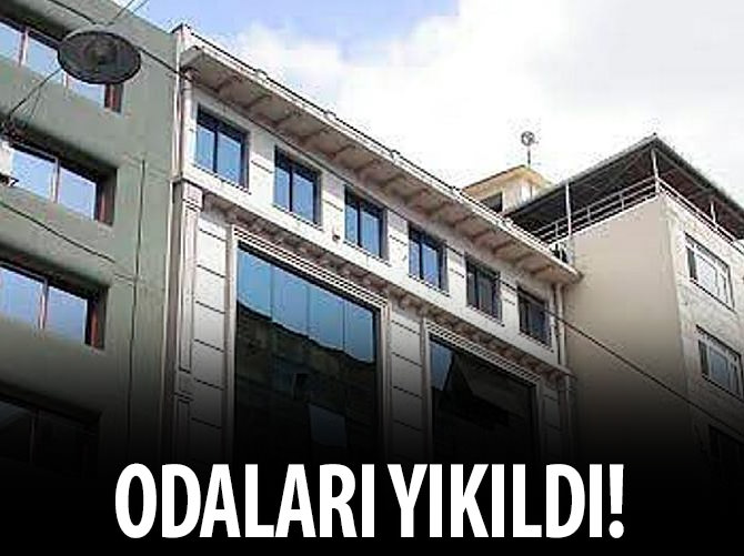 Sosyetik oda yıkıldı