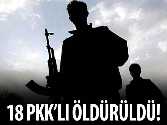 Diyarbakır'da 18 terörist öldürüldü!