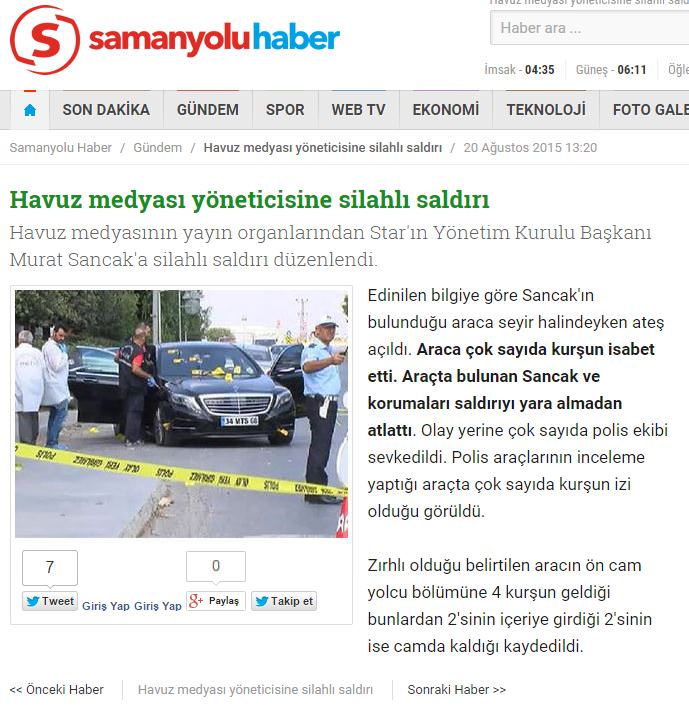 FETÖ medyasından alçak manşet