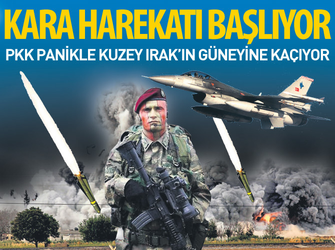 Kuzey Irak'a kara harekatı başlıyor