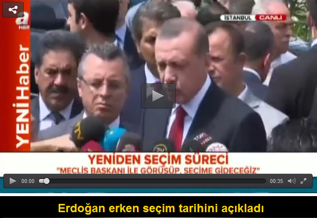 Erdoğan’dan erken seçim kararı