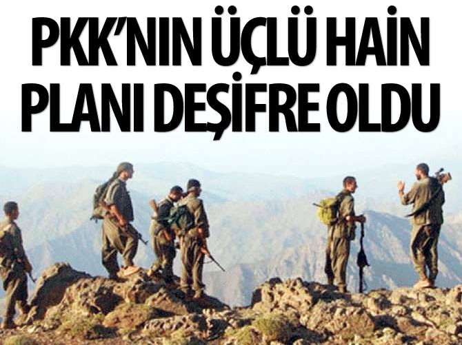PKK'nın üçlü hain planı deşifre oldu