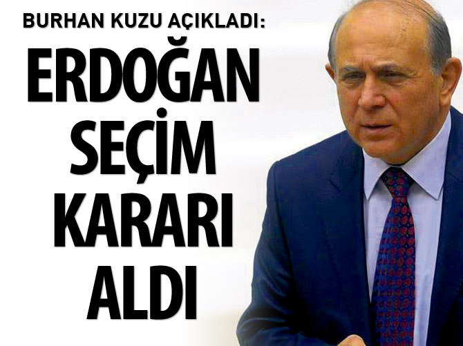 Burhan Kuzu açıkladı: Erdoğan seçim kararı aldı