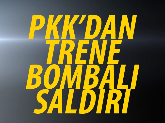 Bingöl'de korucuları taşıyan trene bombalı saldırı
