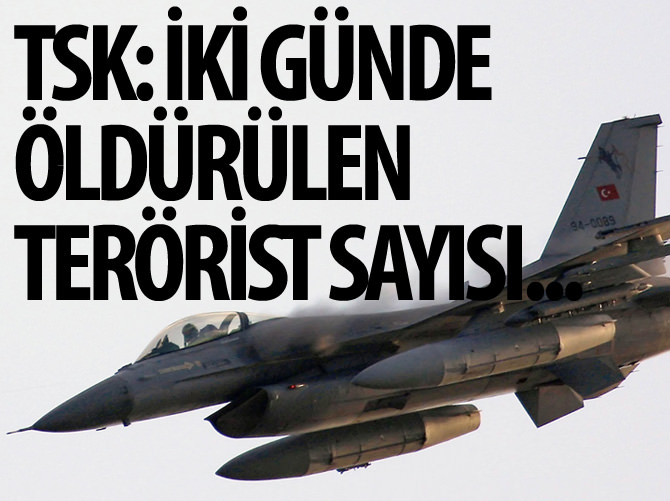 Genelkurmay: 41 terörist ölü ele geçirildi
