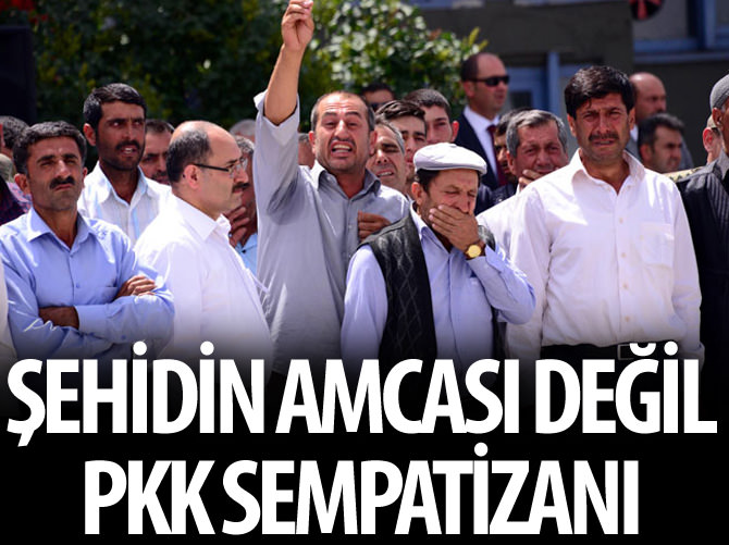 Şehidin amcası değil PKK sempatizanı çıktı