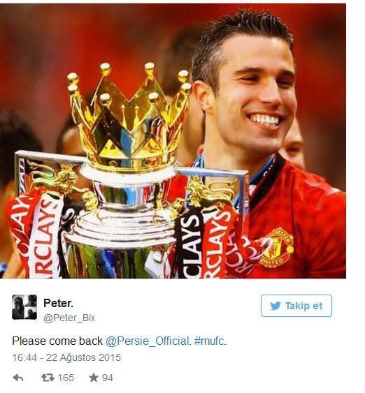 'Van Persie'yi geri verin!' - 1