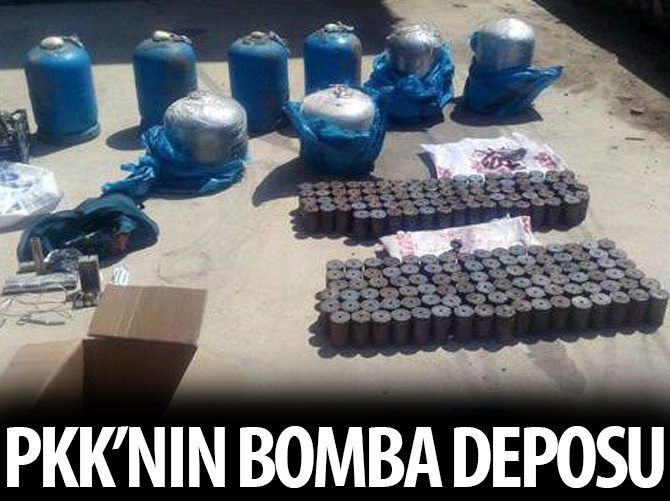 İşte PKK'nın bomba deposu