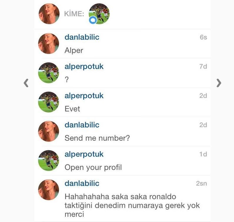 Alper Potuk Instagram’da fena oyuna geldi