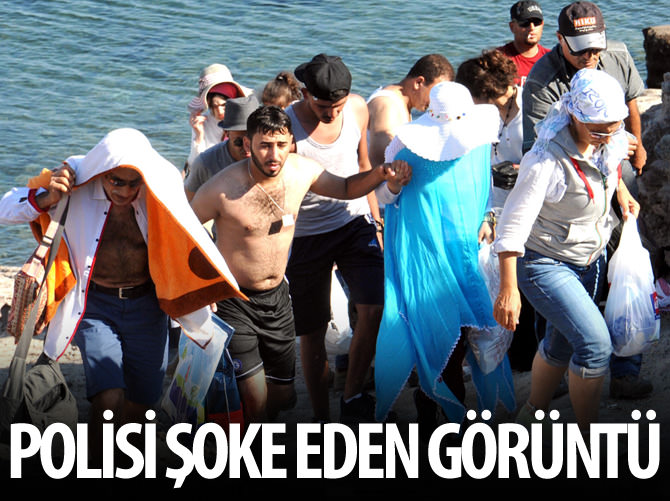 Bodrum'da polisi şoke eden görüntü!