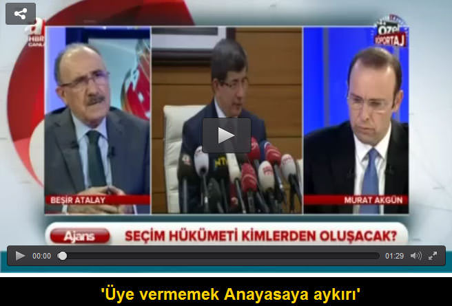 Beşir Atalay: 'Üye vermemek Anayasaya aykırı' - 1
