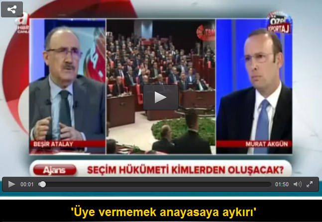 Beşir Atalay: 'Üye vermemek Anayasaya aykırı'