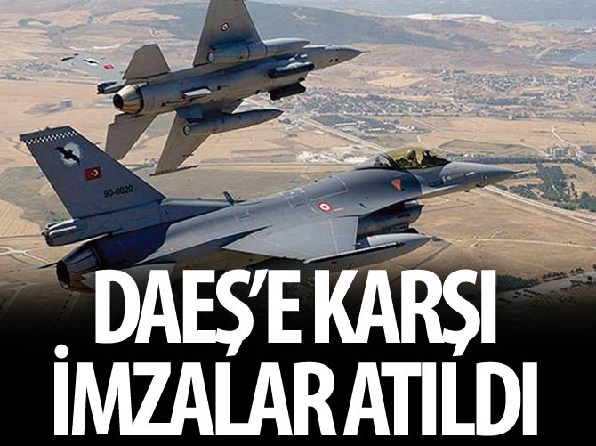 DAEŞ'e karşı imzalar atıldı!