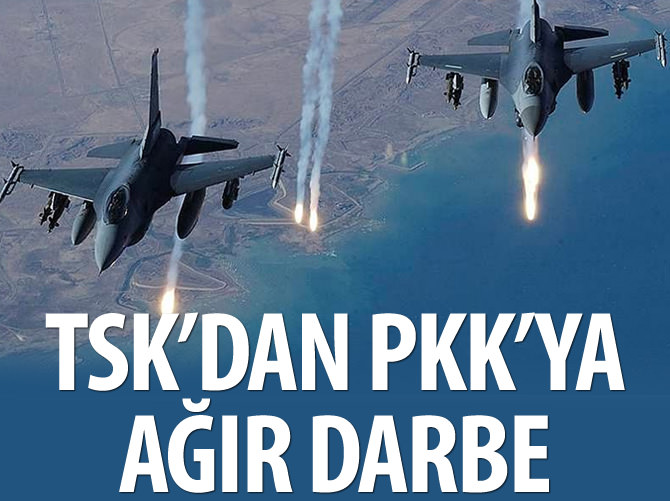 TSK'dan terör örgütü PKK'ya ağır darbe