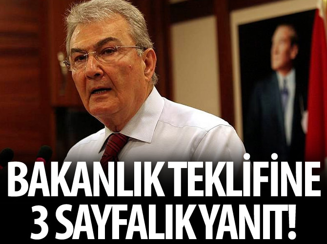 Baykal'dan bakanlık teklifine '3 sayfalık' yanıt